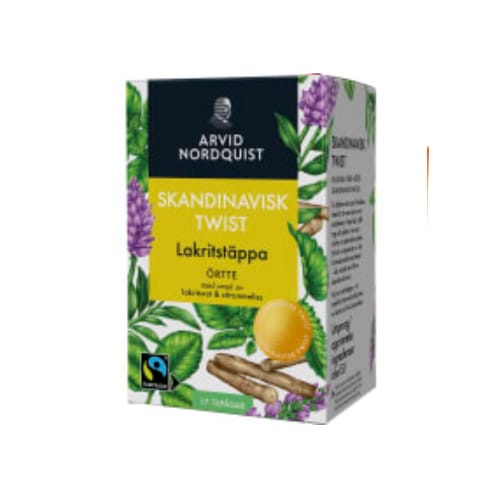 Lakritstäppa Skandinavisk Twist Örtte Lakritsrot/ 17p