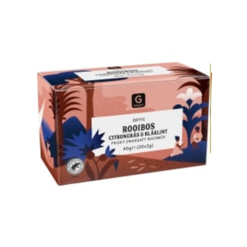 Rooibos Citrongräs Blåklint Te Garant 20p