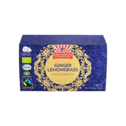 Ginger Lemon Ingefära Citrongräs Rooibos Te Kung 20p