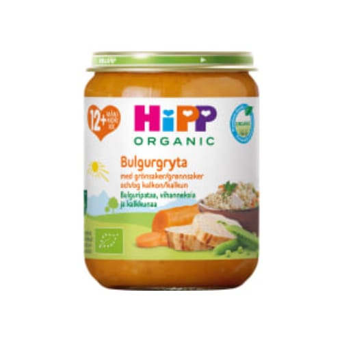 Bulgurgryta Grönsaker Kalkon Från 12 Månader Hipp 250g