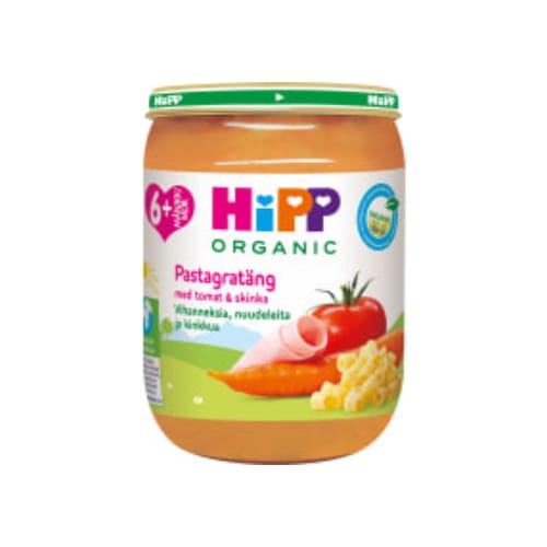 Pastagratäng Tomat & Skinka Från 6 Månader Hipp 190g