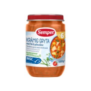Gryta Fisk Gröna Bönor Från 6 Månader Semper 190g