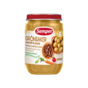 Grönsaker Biff Från 6 Månader Semper 190g