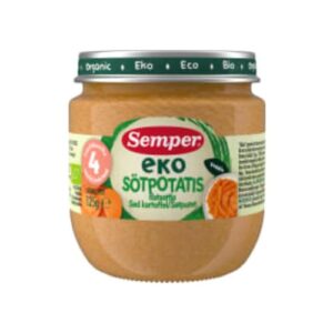 Sötpotatis Puré Från 4 Månader Semper 125g