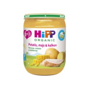 Potatis Majs Kalkon Från 6 Månader Hipp 190g