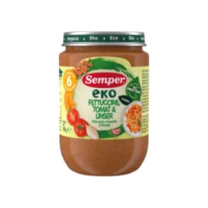 Fettuccine Tomat & Linser Från 6 Månader Semper 190g