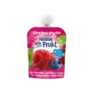 Fruktsmoothie Hallon Blåbär Äpple Från 6 Månader Nestlé 90g
