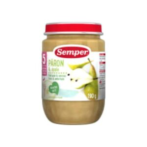Päron & Äpple Puré Från 5 Månader Semper 190g