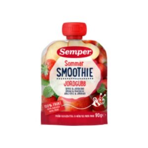 Smoothie Sommar Jordgubb Från 6 Månader Semper 90g