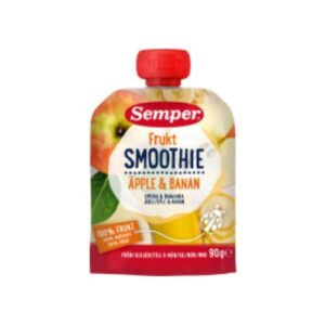 Fruktsmoothie Äpple & Banan Från 6 Månader Semper 90g