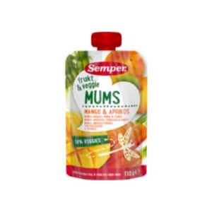 Frukt&veg Mums Mango Aprikos Från 6 Månader Semper 110g