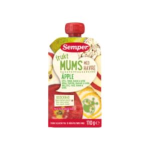 Fruktmums Äpple med Havre Från 6 Månader Semper 110g