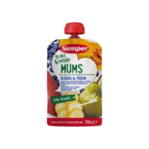 Frukt&veg Mums Blåbär Päron Från 6 Månader Semper 110g
