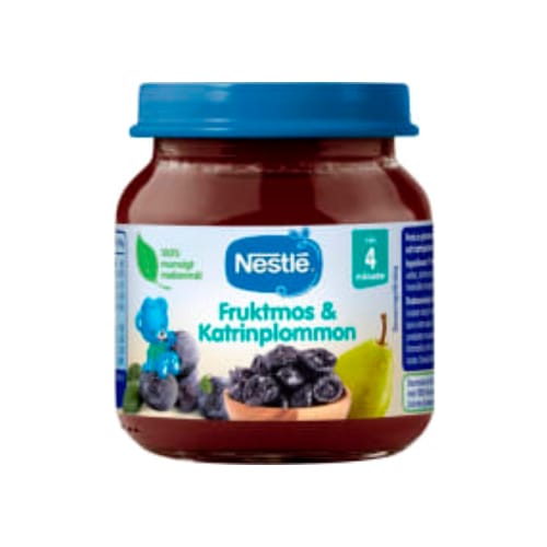 Fruktmos Katrinplommon Från 4 Månader Nestlé 125g