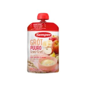 Gröt Äpple Persika Banan Från 6 Månader Semper 120g