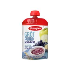 Gröt Äpple Blåbär Från 6 Månader Semper 120g