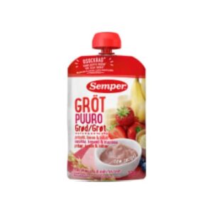 Gröt Jordgubb Banan Blåbär Från 6 Månader Semper 120g