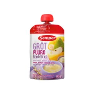 Gröt Päron Mango Banan Äpple Från 6 Månader Semper 120g