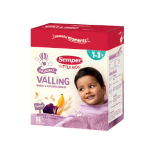 Välling Fullkorn/banan/plomm Från 1,5år Semper 23p/5l