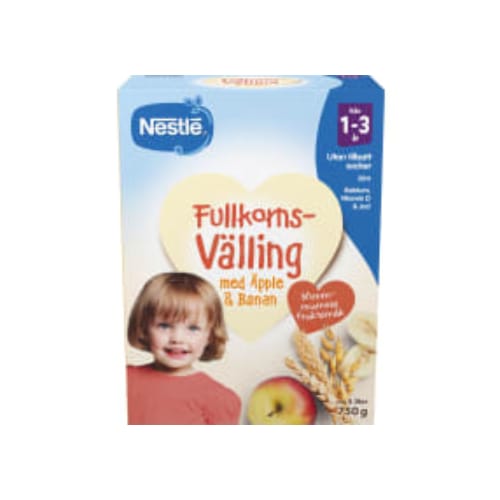 Välling Fullkorn Äpple Banan Från 1-3 År Nestlé 750g/5l