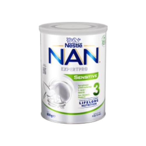Nan 3 Mjölkdryck Sensitive Från 12 Månader Nestlé 800/7,4l