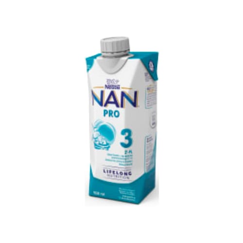 Nan Pro 3 Drickfärdig Mjölkdr Från 12 Månader Nestlé 500ml