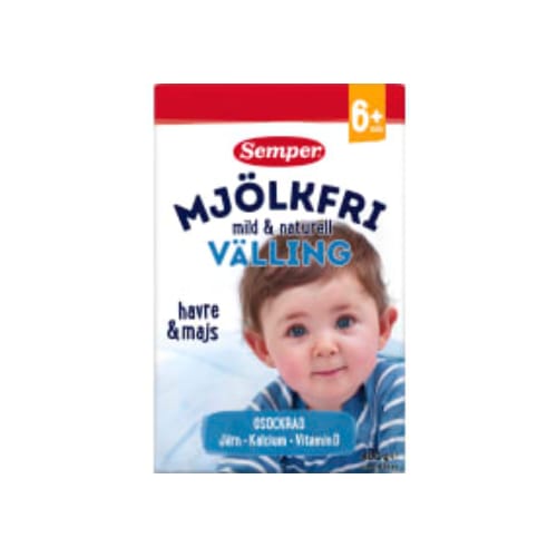 Mjölkfri Mild Naturellvälling Från 6 Månader Semper 400/2,8l