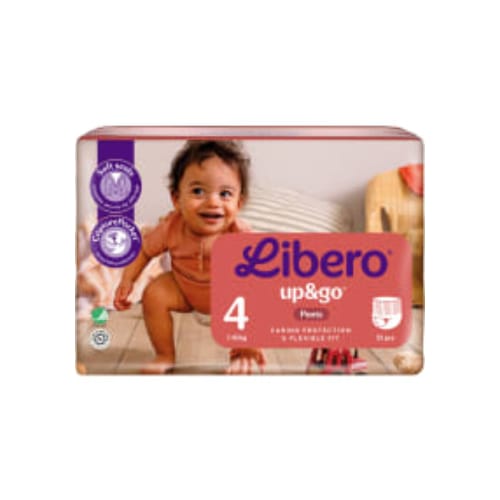 Up&go 4 7-12kg Byxblöjor Libero 33p