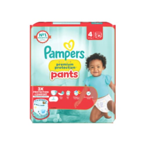Premium 4 Protec Pants 9-15kg Byxblöjor Pampers 31p