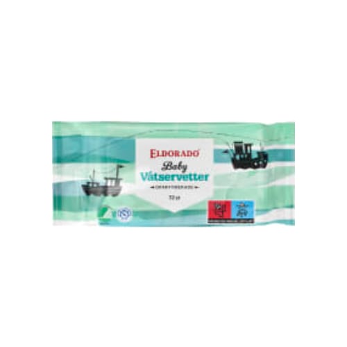 Våtservetter Baby Oparfymerade Eldorado 72p