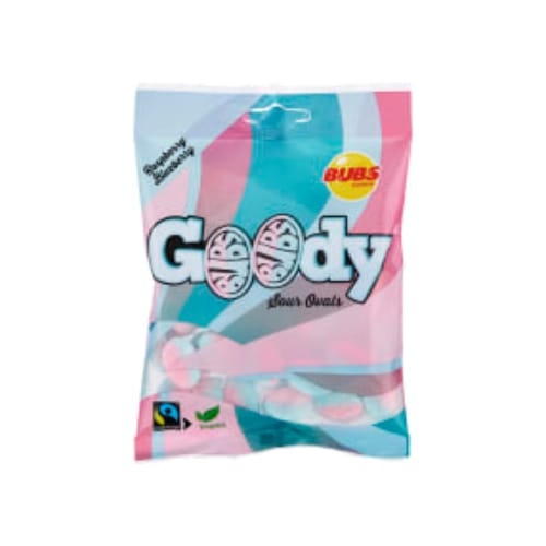 Raspberry Blue Berry Goody Sour Ovals Bubs 90g