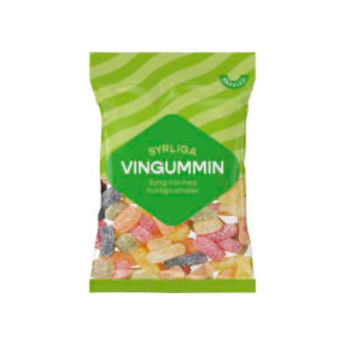 Syrliga Vingummin Dazzley 190g