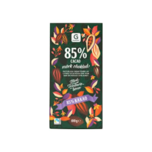 85% Cacao Mörk Choklad Garant 100g