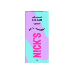 Dark Chocolate Almond Seasalt Nick´s 75g