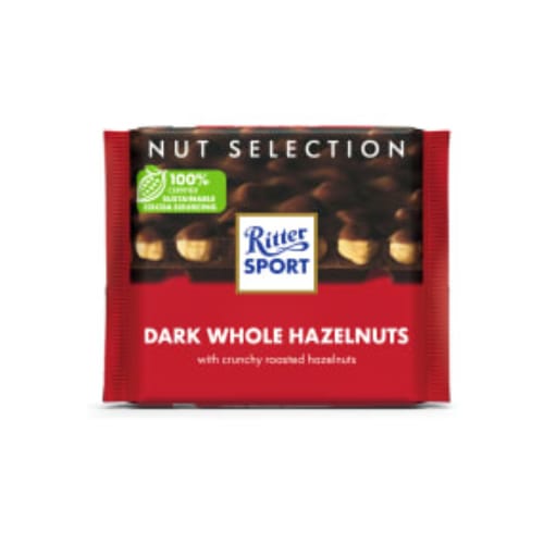 Hazelnuts Whole Dark Chocolate Ritter Sport 100g