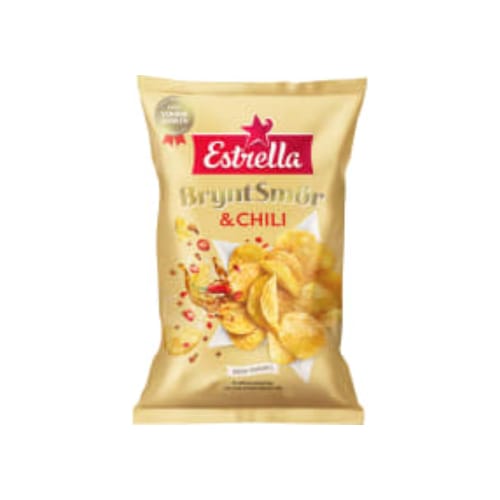 Brynt Smör Chili Chips Estrella 275g