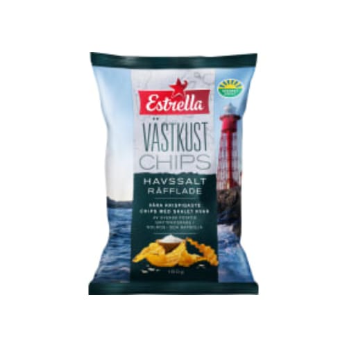 Havssalt Räfflade Västkustchips Estrella 180g