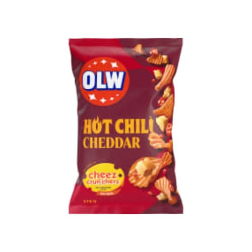 Hot Chili Cheddar Chips Olw 275g