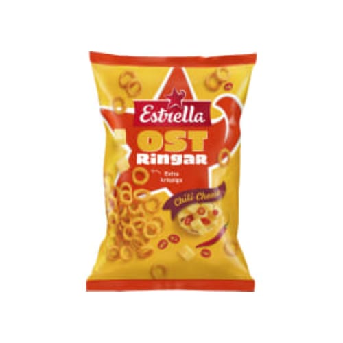 Ostringar Chili Cheese Estrella 200g