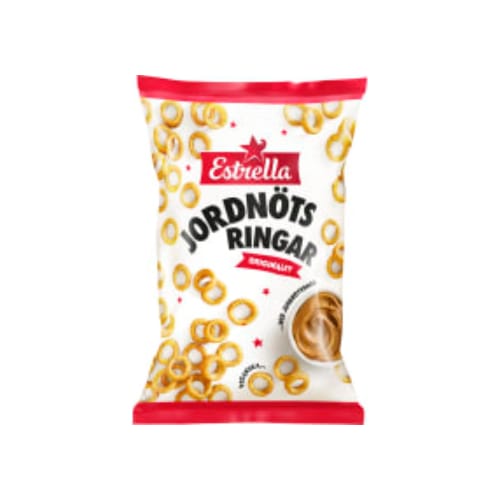 Jordnötsringar Orginalet Estrella 250g