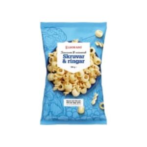 Sourcream Onio Skruvar&ringar Eldorado 100g