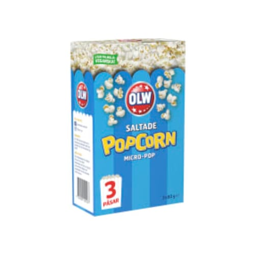 Popcorn  Micropop Salt 3-pack Olw 240g