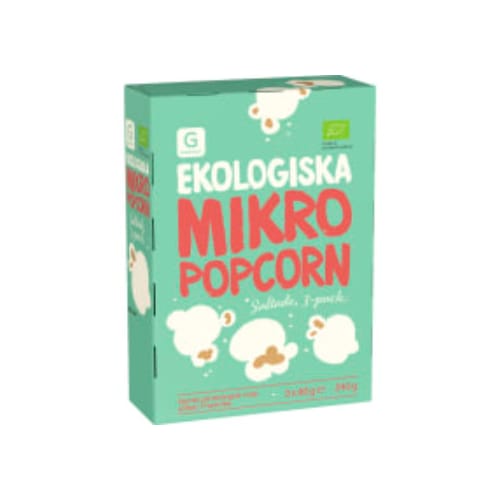 popcorn Mikro Saltade Eko 3-pack Garant Eko 240g