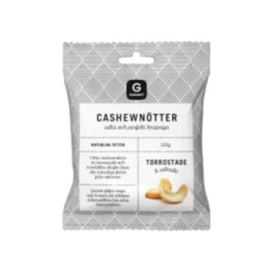 Cashewnötter Rostade Saltade Garant 110g