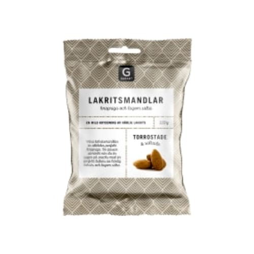 Lakritsmandlar Torrostade Saltade Garant 110g