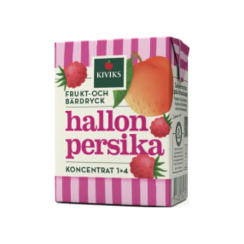 Hallon Persika Frukt & Bär Dryck Koncentrat Kiviks Musteri 2dl/1l