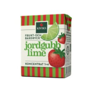 Jordgubb Lime Frukt & Bär Dryck Koncentrat Kiviks Musteri 2dl/1l