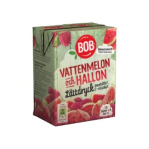 Vattenmelon Hallon Lättdryck Bob 2dl/1l