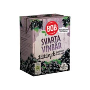 Svartvinbär Lättdryck Bob 2dl/1l