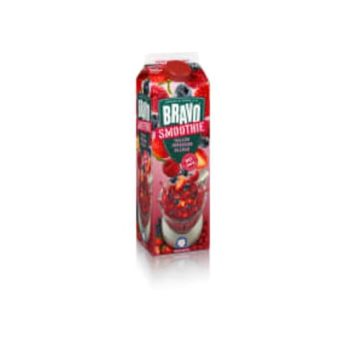 Hallon Jordgubb Blåbär Smoothie Bravo 1l